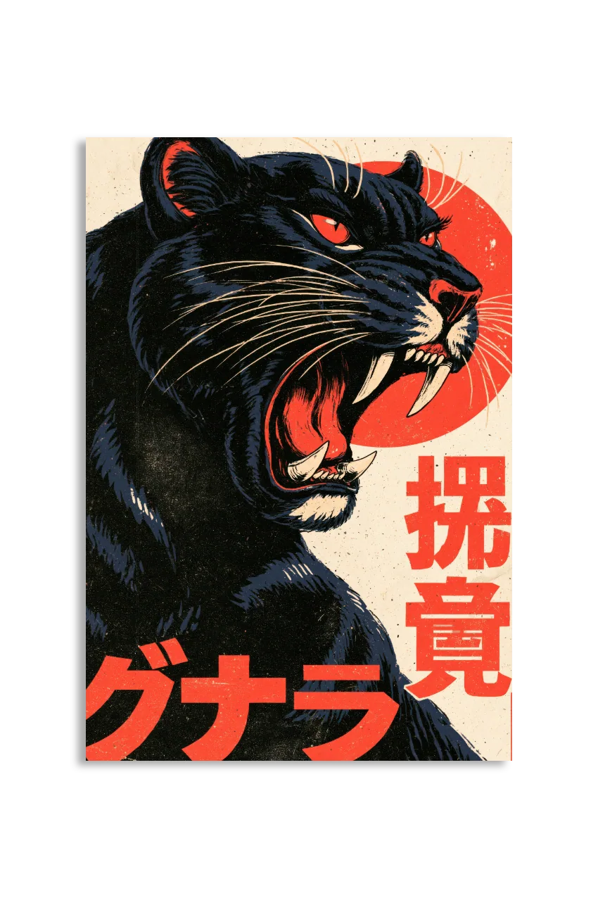 Akustikbillede med Japan Retro-motiv nr. 17