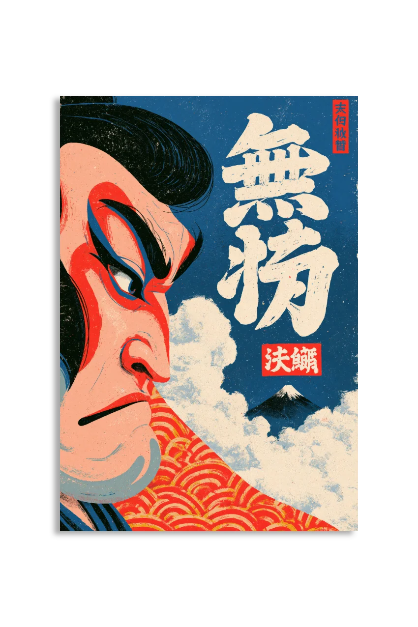 Akustikbillede med Japan Retro-motiv nr. 19