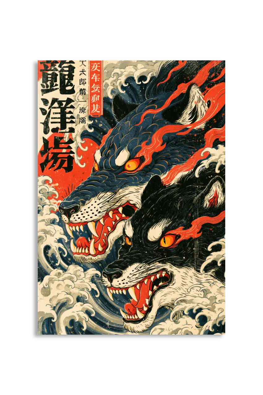 Akustikbillede med Japan Retro-motiv nr. 31