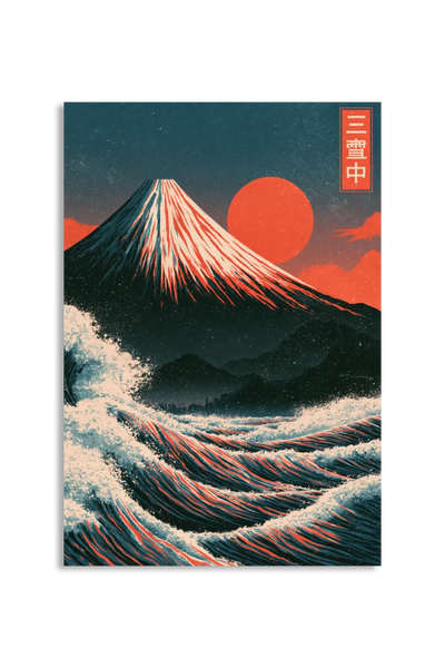 Akustikbillede med Japan Retro-motiv nr. 45