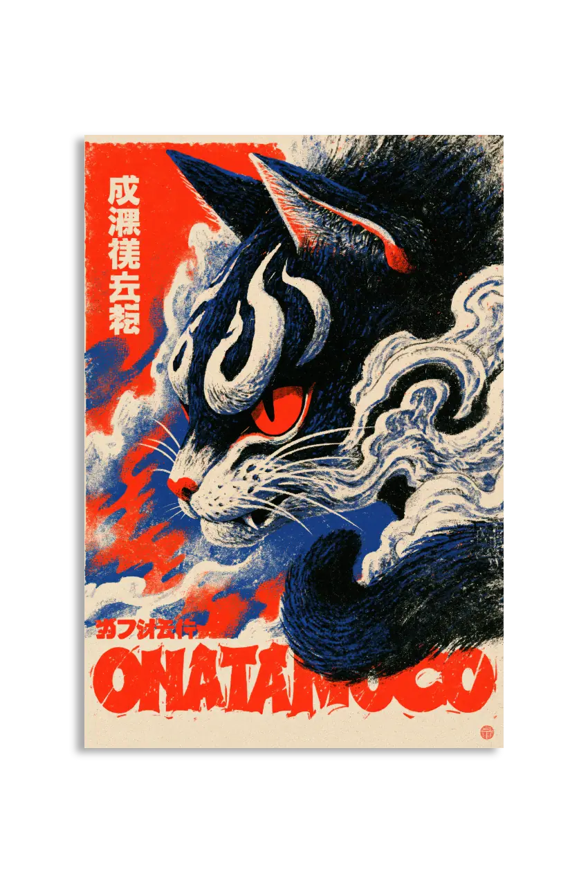 Akustikbillede med Japan Retro-motiv nr. 4