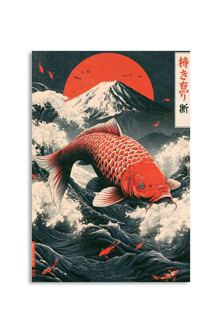 Akustikbillede med Japan Retro-motiv nr. 62