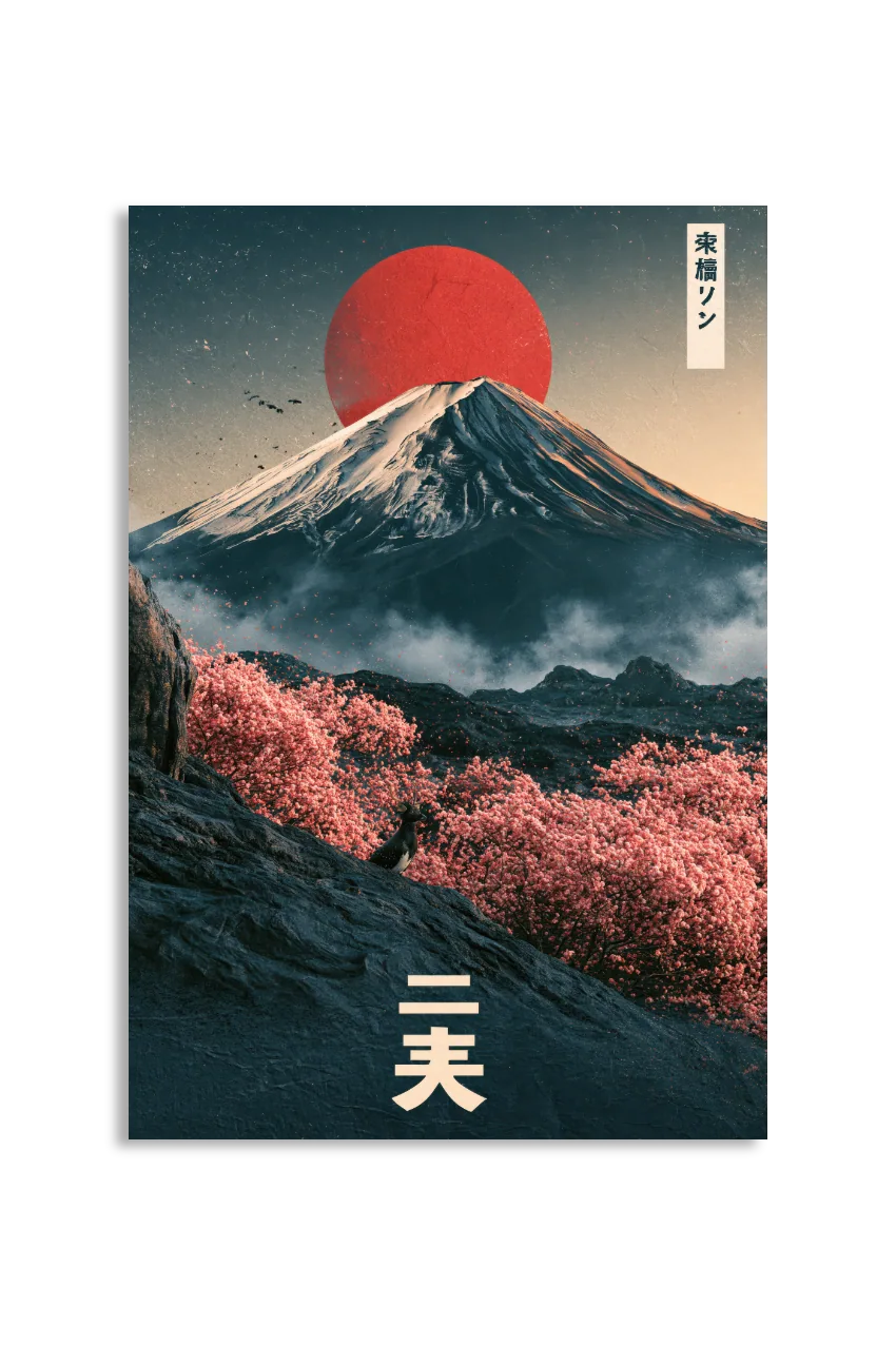 Akustikbillede med Japan Retro-motiv nr. 69