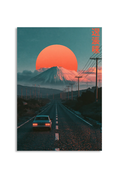 Akustikbillede med Japan Retro-motiv nr. 77