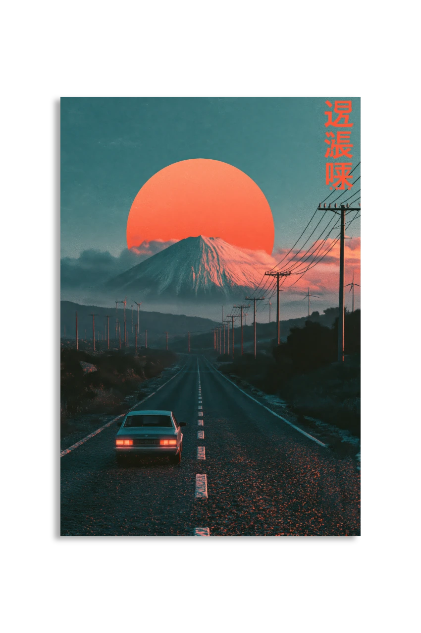 Akustikbillede med Japan Retro-motiv nr. 77
