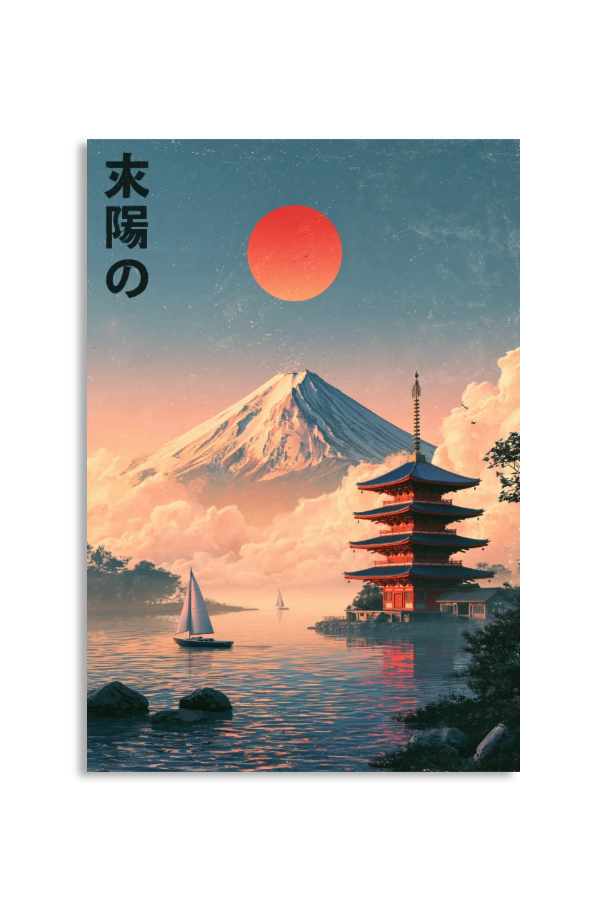 Akustikbillede med Japan Retro-motiv nr. 87