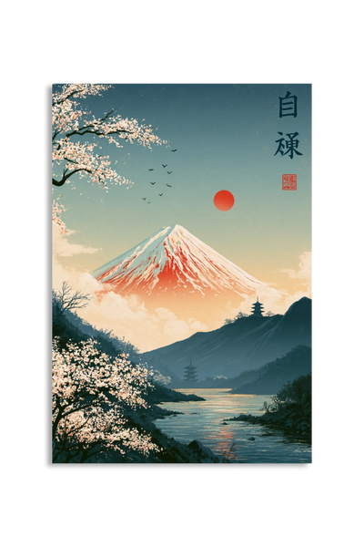 Akustikbillede med Japan Retro-motiv nr. 91