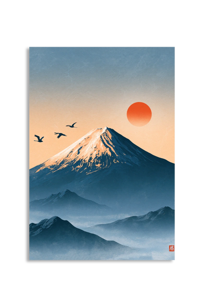 Akustikbillede med Japan Retro-motiv nr. 95