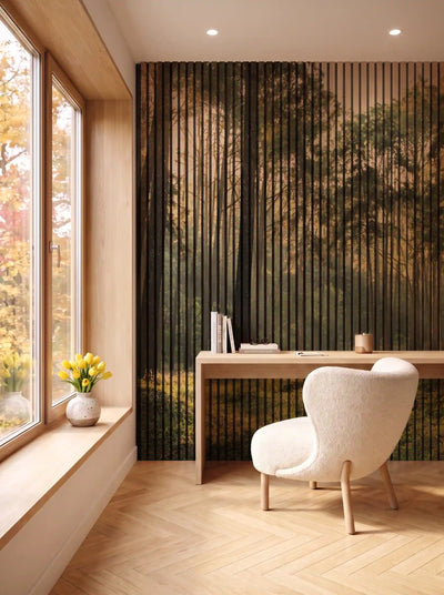 Akustikpanel med Landscapes-motiv nr. 24 – i spisestuen