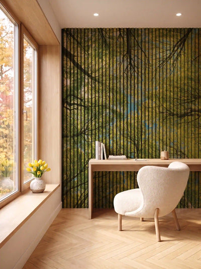 Akustikpanel med Landscapes-motiv nr. 30 – i spisestuen
