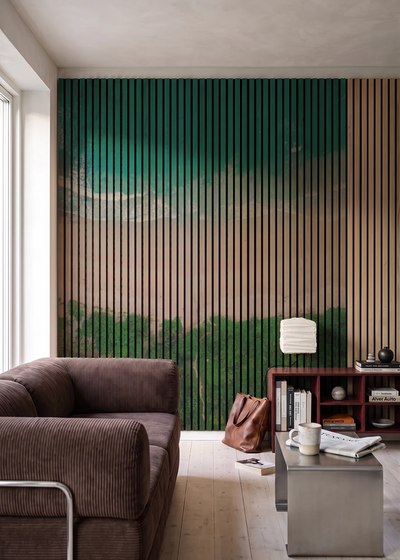 Akustikpanel med Landscapes-motiv nr. 39 – i stuen