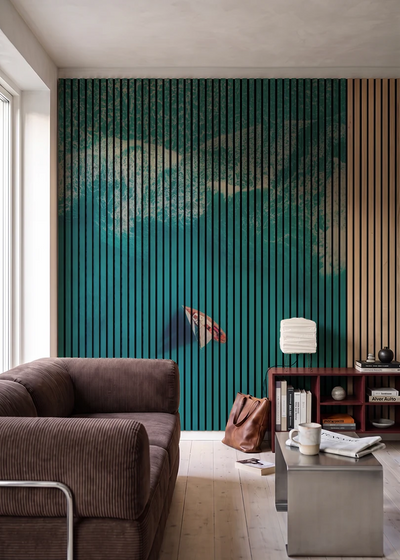Akustikpanel med Landscapes-motiv nr. 50 – i stuen