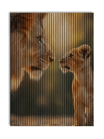 Akustikpanel med Lions-motiv nr. 6