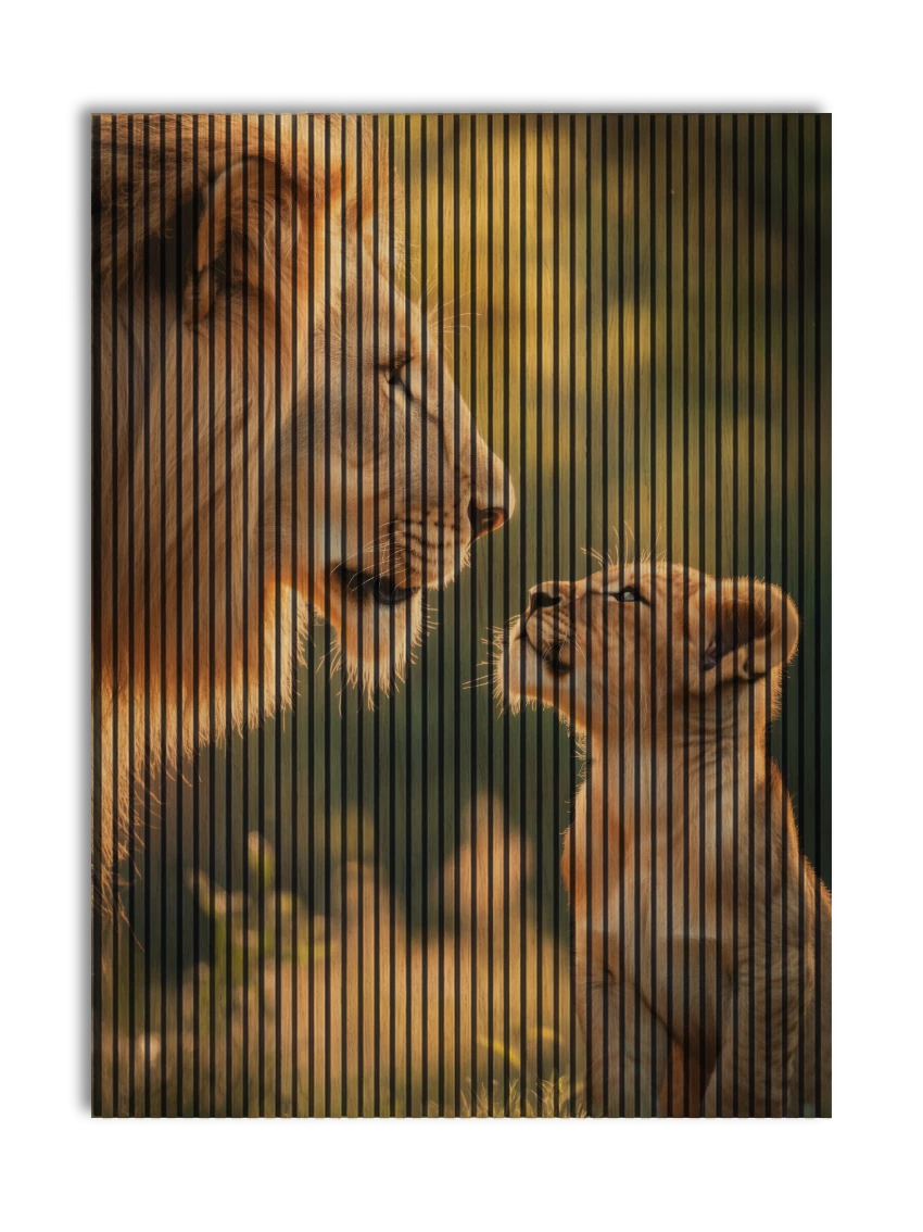 Akustikpanel med Lions-motiv nr. 7