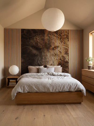 Akustikpanel med Lions-motiv nr. 10 – med reol
