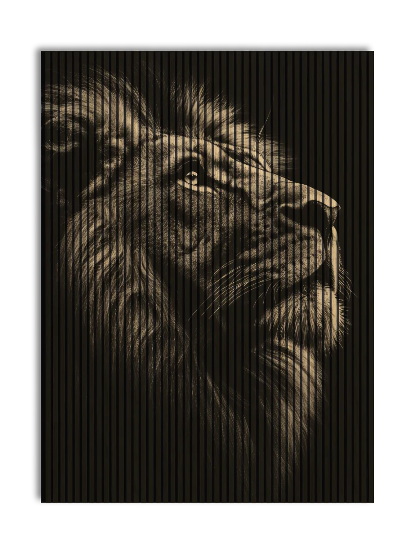 Akustikpanel med Lions-motiv nr. 23