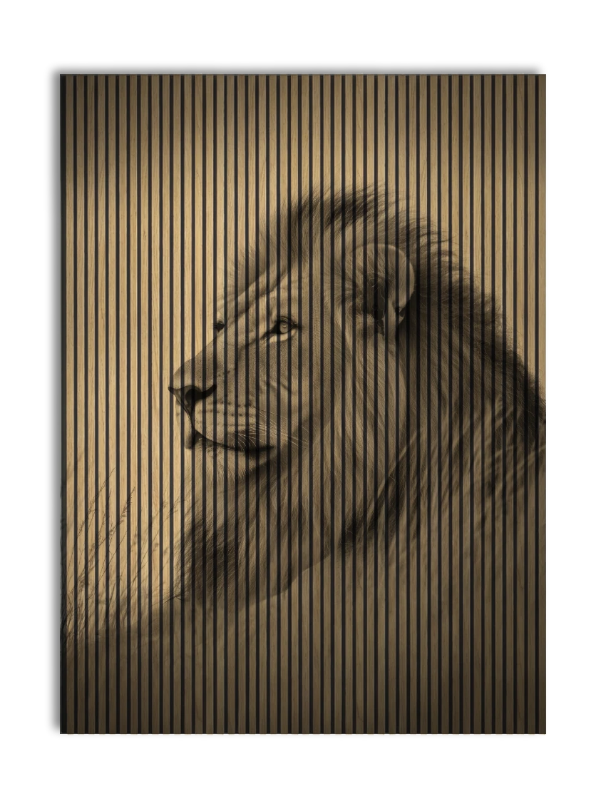 Akustikpanel med Lions-motiv nr. 27