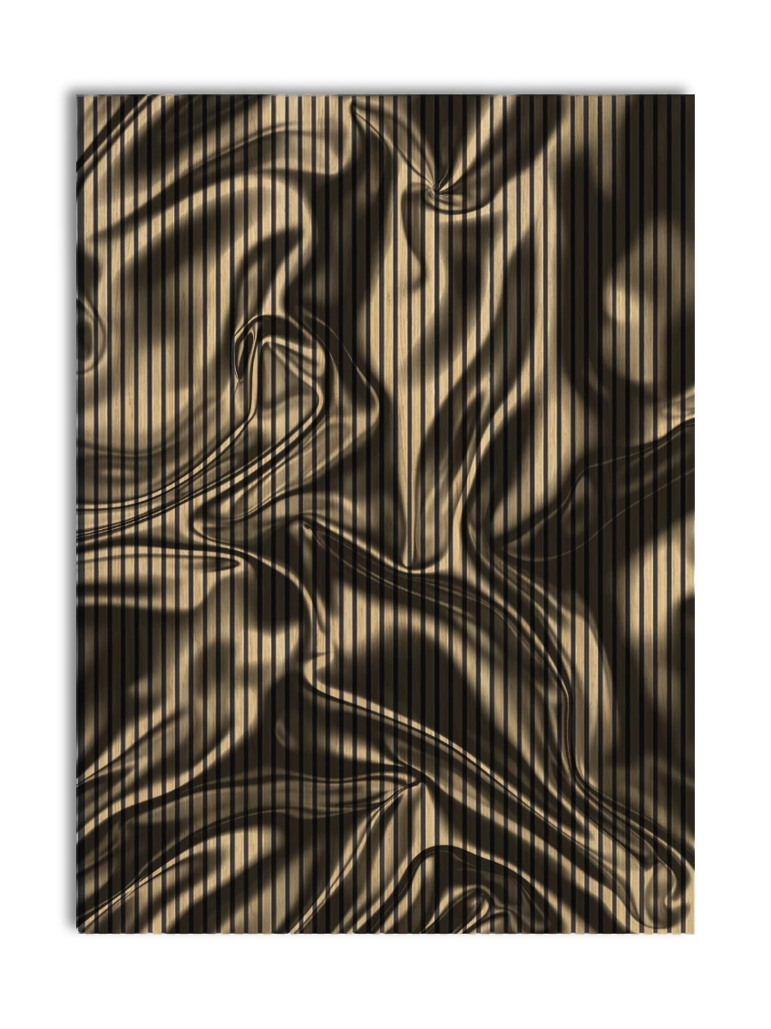 Akustikpanel med Liquid Silence-motiv nr. 8