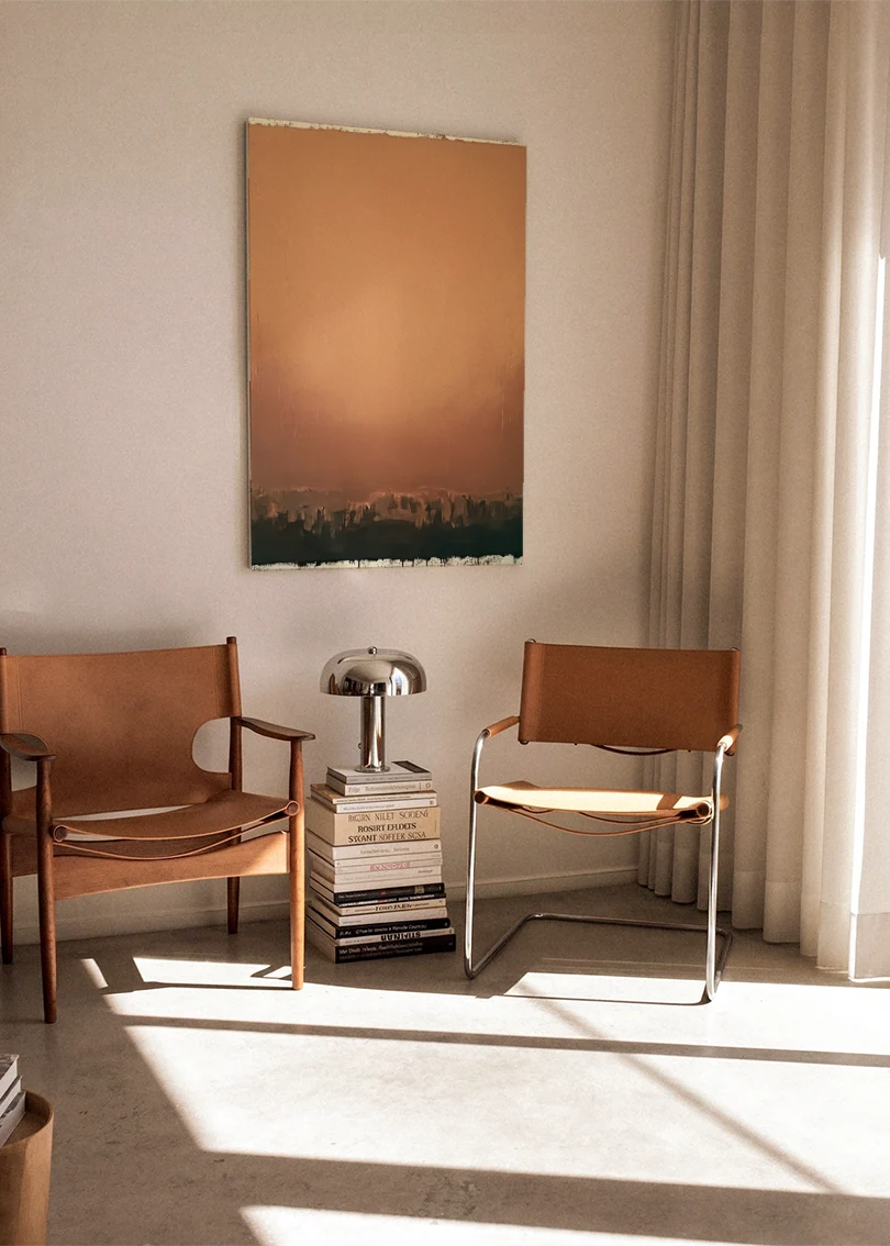 Akustikbillede med Oil Paint-motiv nr. 49 – i stuen