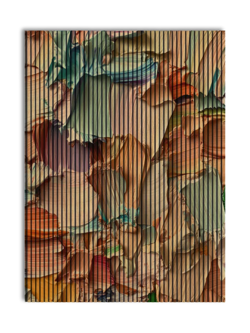 Akustikpanel med Oil Paint-motiv nr. 14
