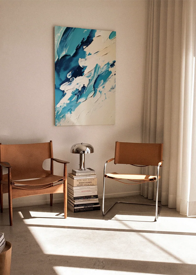 Akustikbillede med Oil Paint-motiv nr. 81 – i stuen