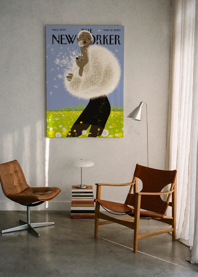Akustikbillede med The NewYorker-motiv nr. 11 – i lyst rum