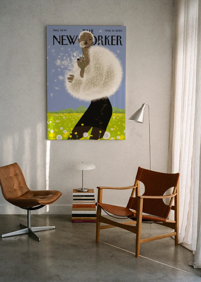 Akustikbillede med The NewYorker-motiv nr. 11 – i lyst rum