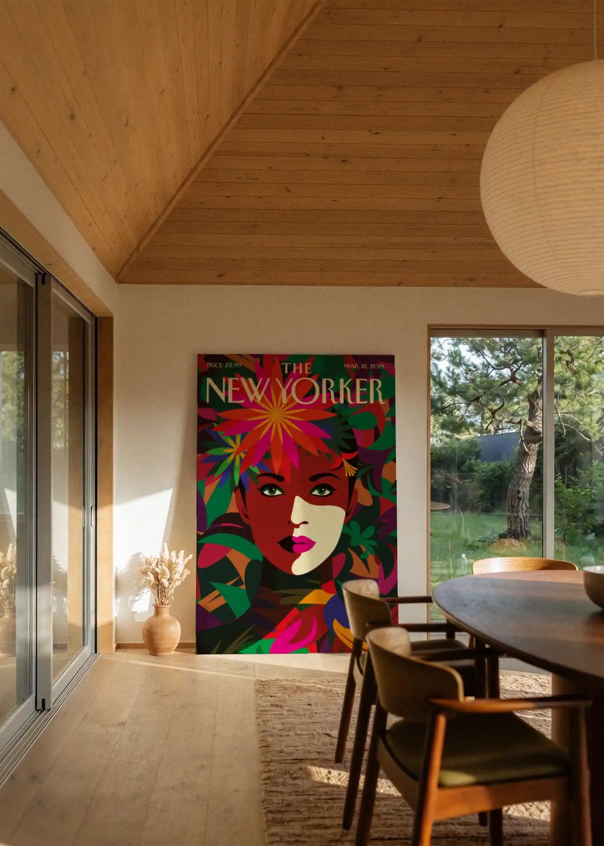 Akustikbillede med The NewYorker-motiv nr. 18 – i stuen