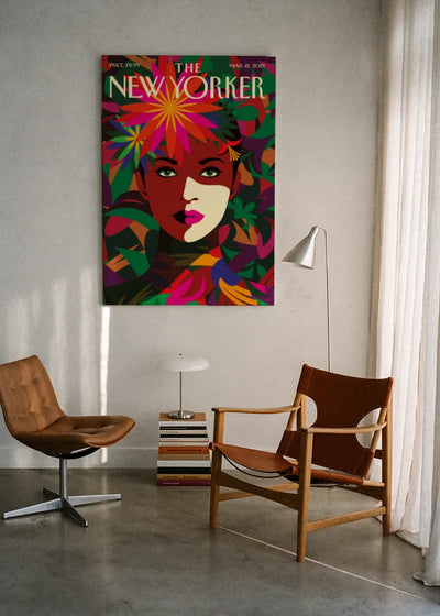 Akustikbillede med The NewYorker-motiv nr. 18 – i lyst rum
