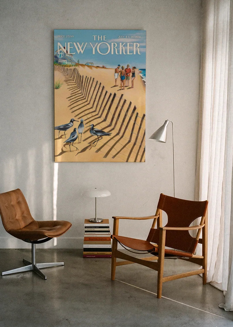 Akustikbillede med The NewYorker-motiv nr. 10 – i lyst rum