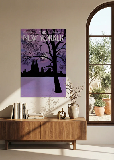 Akustikbillede med The NewYorker-motiv nr. 22 – i spisestuen