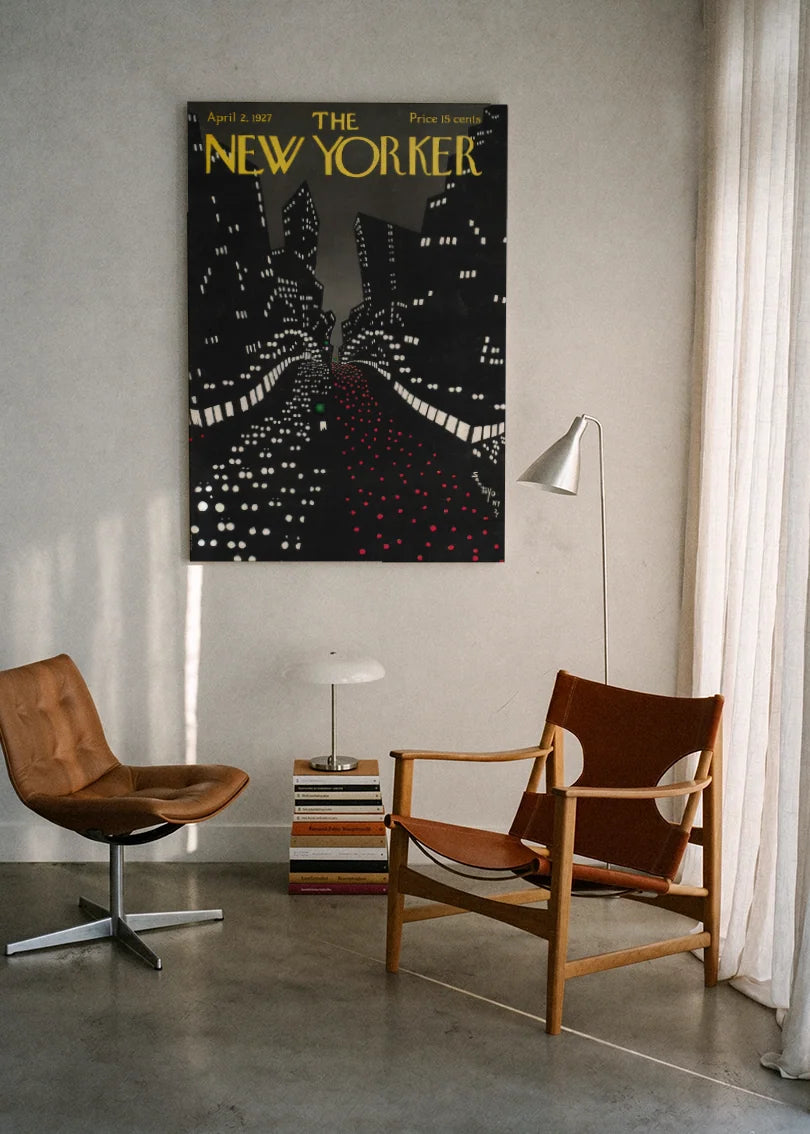 Akustikbillede med The NewYorker-motiv nr. 24 – i lyst rum