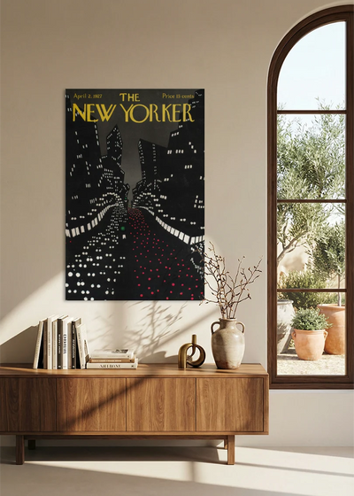 Akustikbillede med The NewYorker-motiv nr. 24 – i spisestuen