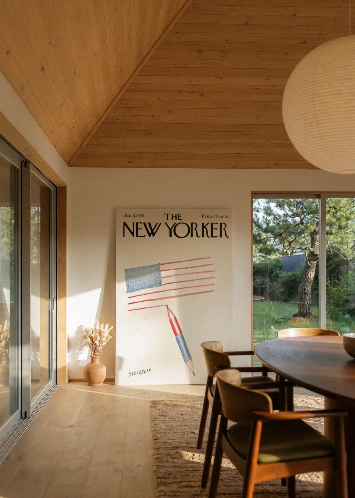 Akustikbillede med The NewYorker-motiv nr. 25 – i stuen