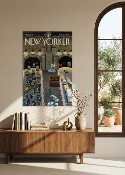 Akustikbillede med The NewYorker-motiv nr. 29 – i spisestuen