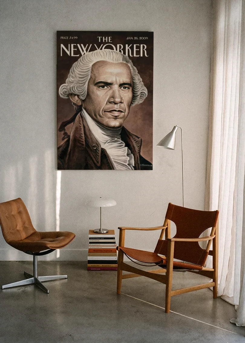 Akustikbillede med The NewYorker-motiv nr. 33 – i lyst rum