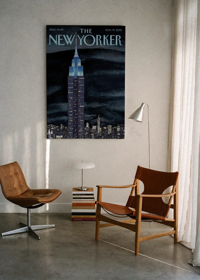 Akustikbillede med The NewYorker-motiv nr. 40 – i lyst rum