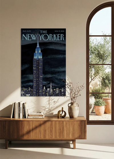 Akustikbillede med The NewYorker-motiv nr. 40 – i spisestuen