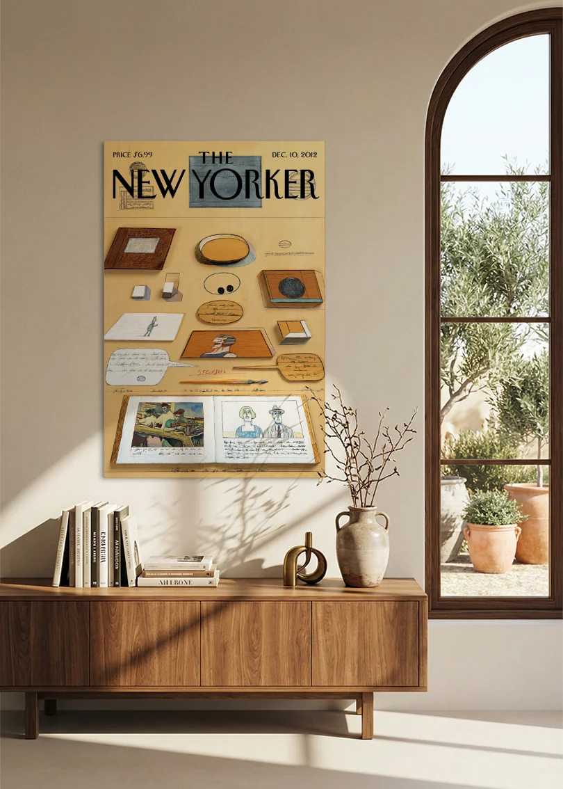 Akustikbillede med The NewYorker-motiv nr. 41 – i spisestuen
