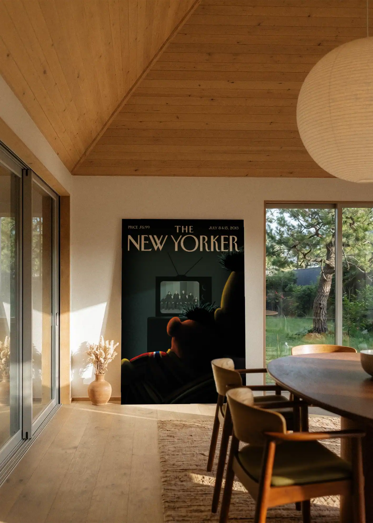 Akustikbillede med The NewYorker-motiv nr. 42 – i stuen