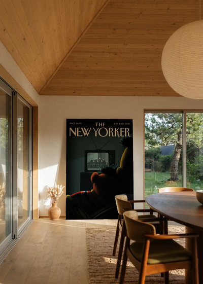 Akustikbillede med The NewYorker-motiv nr. 42 – i stuen