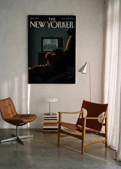 Akustikbillede med The NewYorker-motiv nr. 42 – i lyst rum