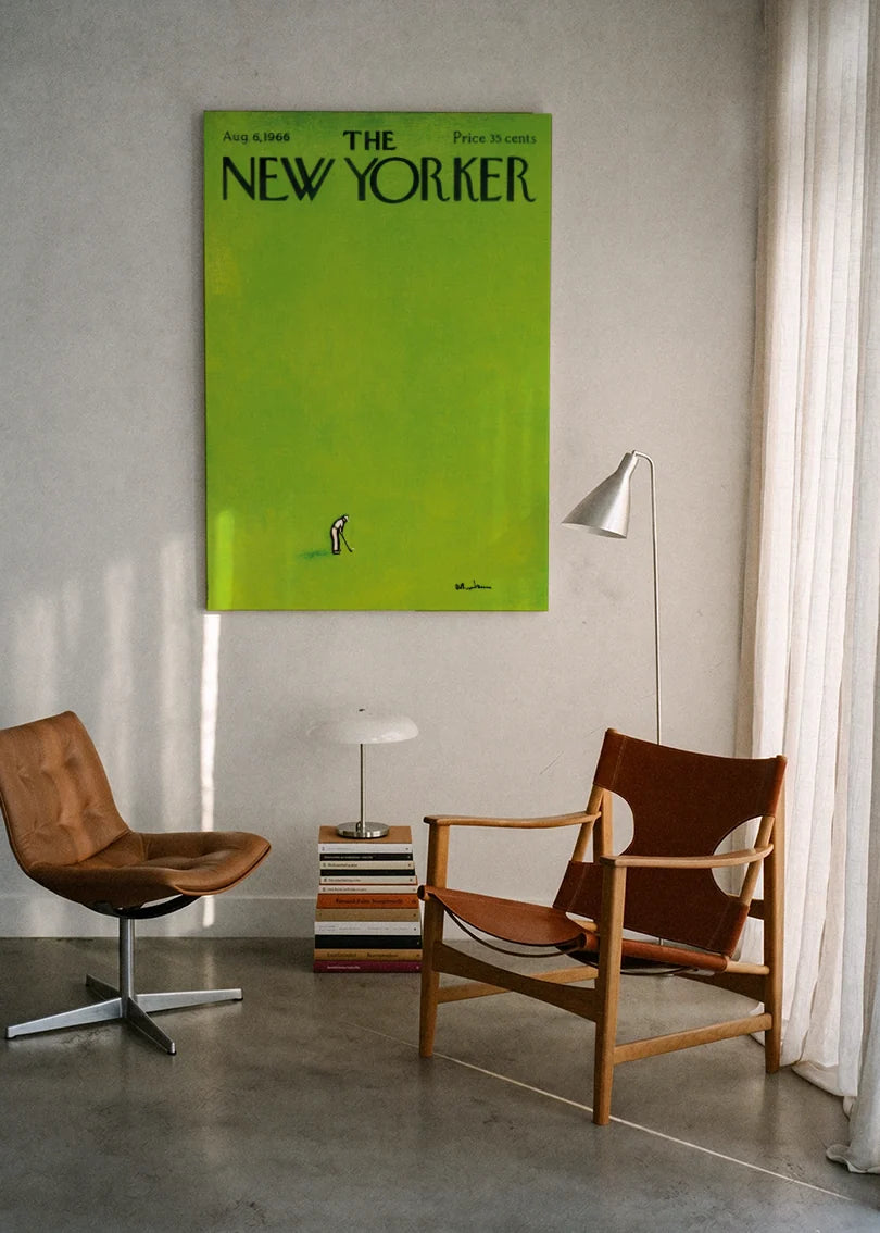 Akustikbillede med The NewYorker-motiv nr. 44 – i lyst rum