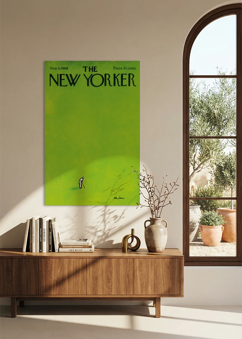 Akustikbillede med The NewYorker-motiv nr. 44 – i spisestuen