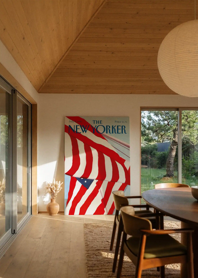 Akustikbillede med The NewYorker-motiv nr. 45 – i stuen