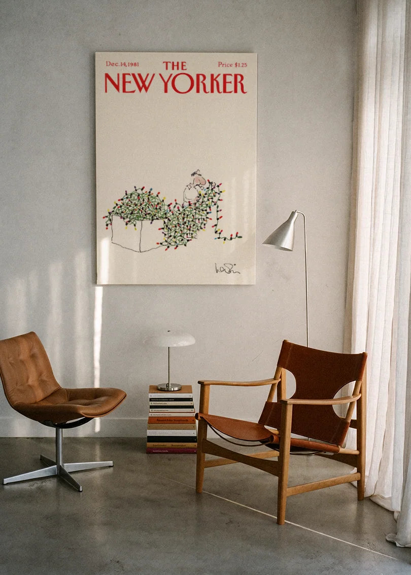 Akustikbillede med The NewYorker-motiv nr. 46 – i lyst rum
