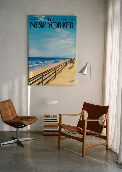 Akustikbillede med The NewYorker-motiv nr. 47 – i lyst rum