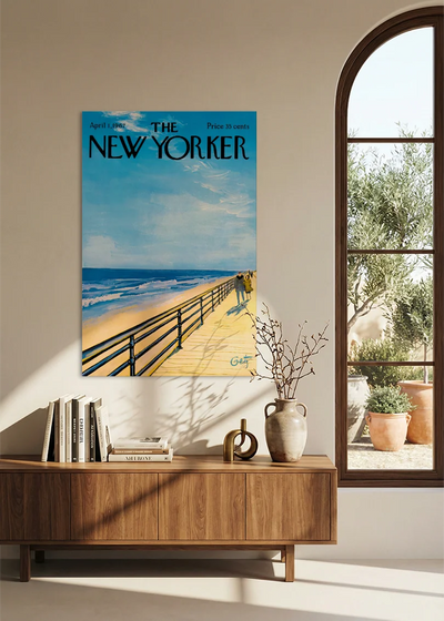 Akustikbillede med The NewYorker-motiv nr. 47 – i spisestuen