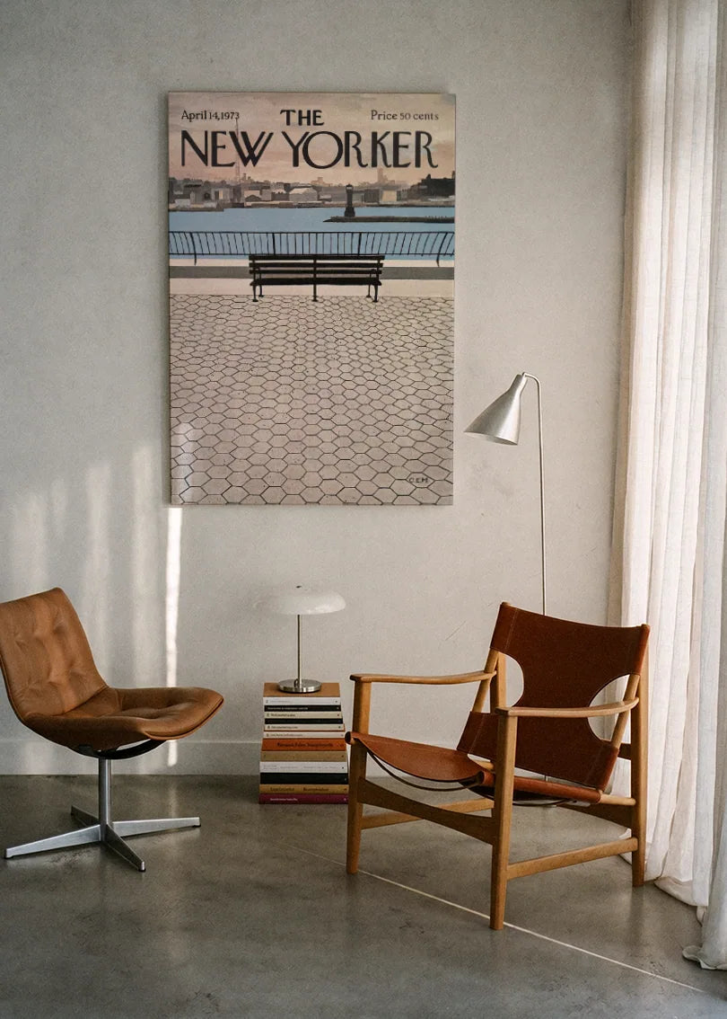 Akustikbillede med The NewYorker-motiv nr. 48 – i lyst rum