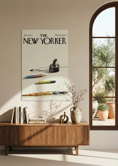 Akustikbillede med The NewYorker-motiv nr. 49 – i spisestuen